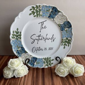 Acrylic Hand-Painted Custom Wedding Plate