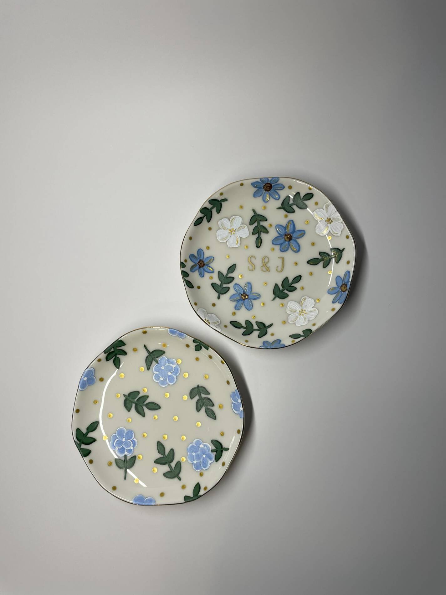 Custom Hand-Painted Floral Jewelry Dishes - Image 7