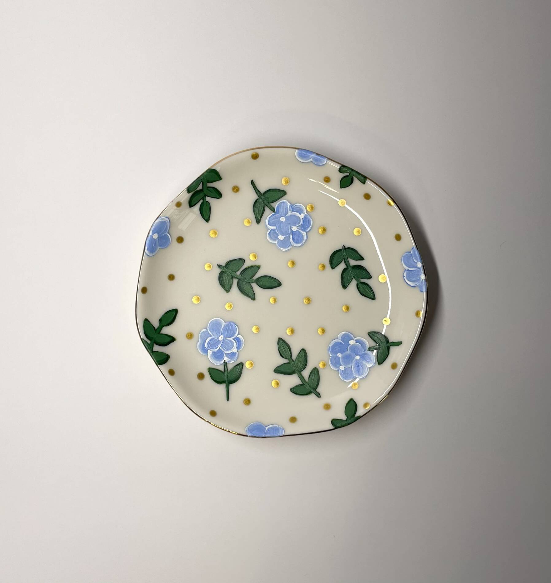 Custom Hand-Painted Floral Jewelry Dishes - Image 2