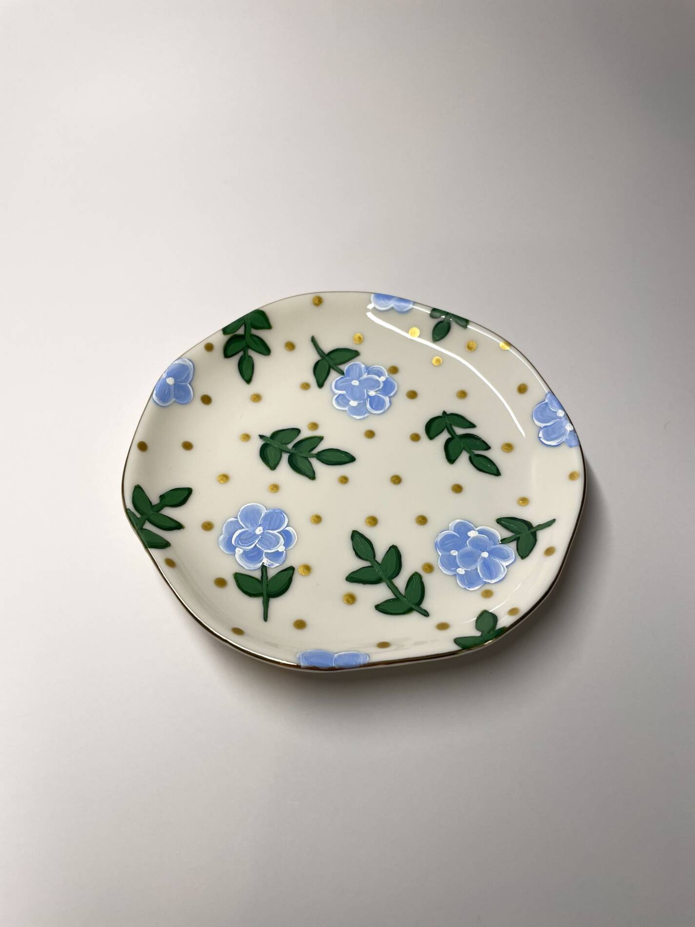 Custom Hand-Painted Floral Jewelry Dishes - Image 3