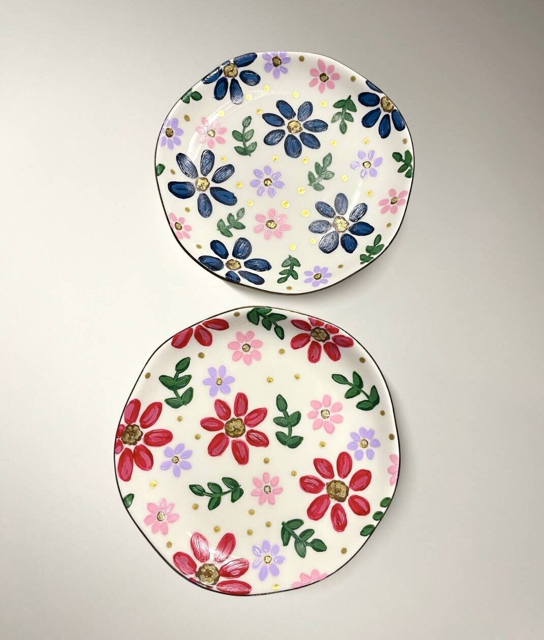 Custom Hand-Painted Floral Jewelry Dishes - Image 8
