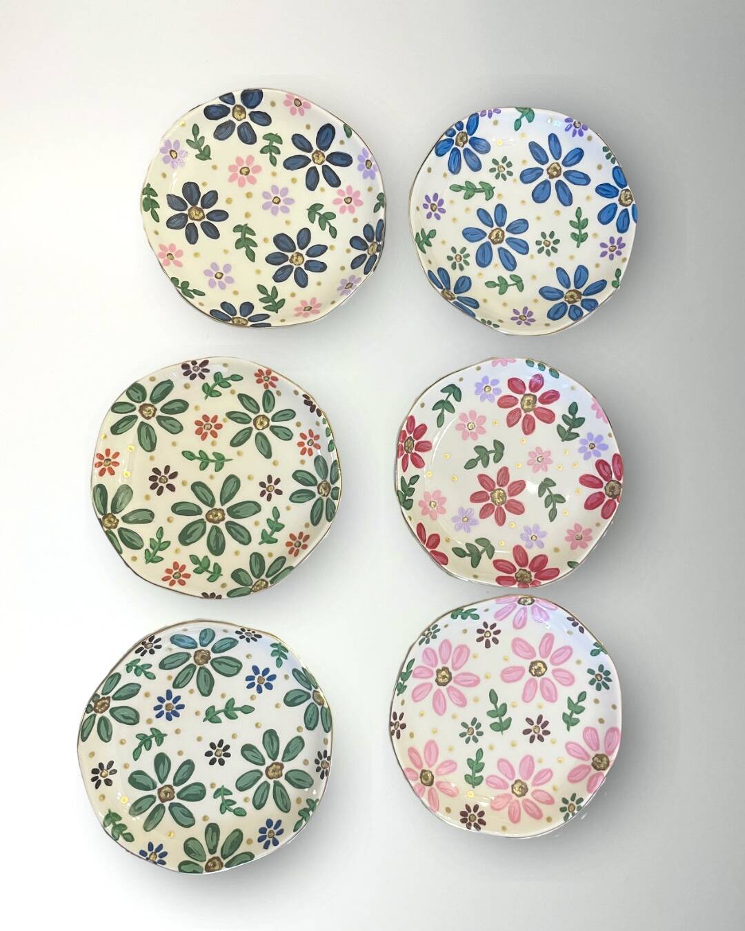 Custom Hand-Painted Floral Jewelry Dishes - Image 9