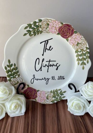 Clinton Wedding Plate